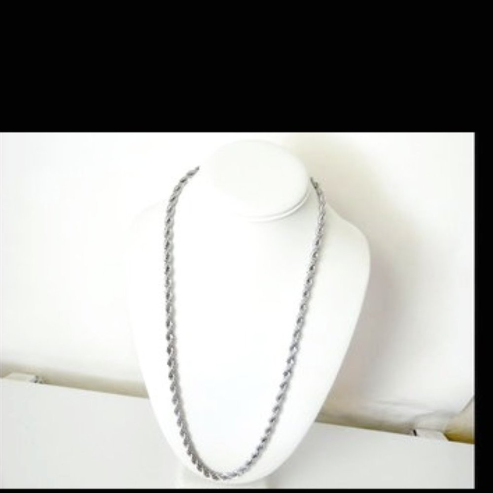 Stainless Steel Rope Chain 24"